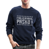 Maligayang Pasko! Ugly Crewneck Sweatshirt - navy