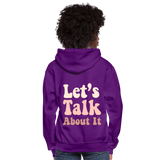 Let's Talk About It Women's Hoodie - purple