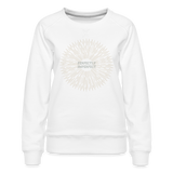 Perfectly Imperfect Women’s Premium Sweatshirt - white