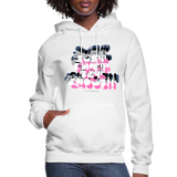 Just can't Get Enough DM 80s Pop Art Women's Hoodie - white