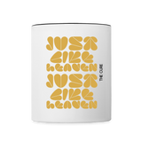 Just Like Heaven the Cure 80s Pop Art Contrast Coffee Mug - white/black