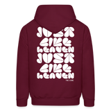 Just Like Heaven the Cure 80s Pop Art Men's Hoodie - burgundy