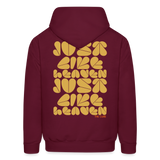 Just Like Heaven the Cure 80s Pop Art Men's Hoodie - burgundy