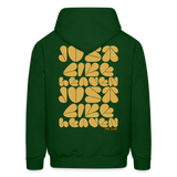 Just Like Heaven the Cure 80s Pop Art Men's Hoodie - forest green