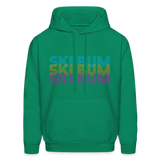 Ski Bum Neon Men's Hoodie - kelly green