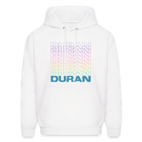 Duran Duran Rainbow 80s Men's Hoodie - white