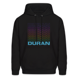 Duran Duran Rainbow 80s Men's Hoodie - black