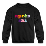 Après Ski Kids' Crewneck Sweatshirt - black