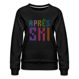 Après Ski Color Stitch Women’s Premium Sweatshirt - black