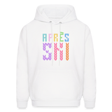 Après Ski Color Stitch Men's Hoodie - white