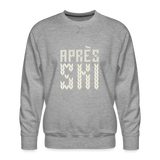 Après Ski Stitch Cream Men’s Premium Sweatshirt - heather grey