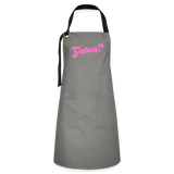 Gutom? Artisan Apron - gray/black