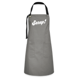 Sarap! Artisan Apron - gray/black