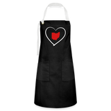 Ohio Love Adjustable Apron - black/white