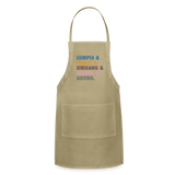 Lumpia & Pancit Adjustable Apron - khaki