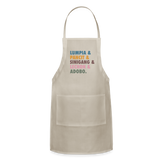 Lumpia & Pancit Adjustable Apron - natural