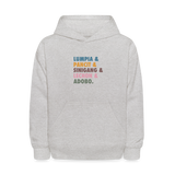 Lumpia & Pancit Kids' Hoodie - heather gray