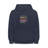 Lumpia & Pancit Kids' Hoodie - navy