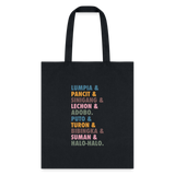 Lumpia & Pancit Tote Bag - black