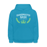 CUSTOM for Grandmaster Nash Kids' Hoodie - turquoise