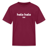 Halo Halo Kid Kids' T-Shirt - burgundy