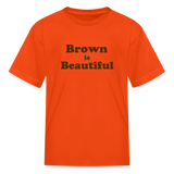 Brown is Beautiful Kids' T-Shirt - orange