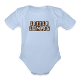 Little Lumpia Organic Short Sleeve Baby Bodysuit - sky