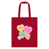 Love to The Moon and Back Tote Bag - red