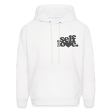 Self Love Men's Hoodie - white