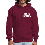 Self Love Men's Hoodie - burgundy