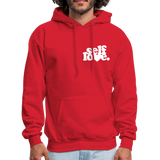 Self Love Men's Hoodie - red