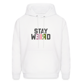 Stay Weird Men's Hoodie - white