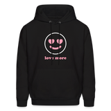 Love More Men's Hoodie - black