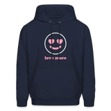 Love More Men's Hoodie - navy