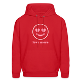 Love More Men's Hoodie - red