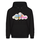 Check on Your Friends Men's Hoodie - black