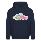 Check on Your Friends Men's Hoodie - navy