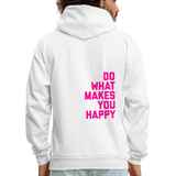 Do What Makes You Happy Men's Hoodie - white