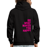 Do What Makes You Happy Men's Hoodie - black