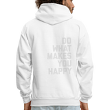 Do What Makes You Happy Men's Hoodie - white