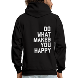 Do What Makes You Happy Men's Hoodie - black