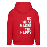 Do What Makes You Happy Men's Hoodie - red