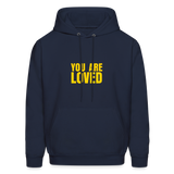 You Are Loved Men's Hoodie - navy