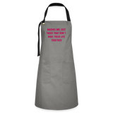 Nachos Are Tacos Artisan Apron - gray/black