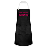 I Didn't Text You Artisan Apron - black/white