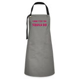 I Didn't Text You Artisan Apron - gray/black