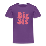 Big Sis Toddler Premium T-Shirt - purple