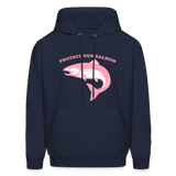 Protect Our Salmon Men's Hoodie - navy