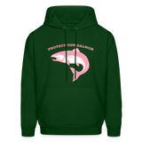 Protect Our Salmon Men's Hoodie - forest green