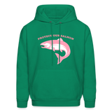 Protect Our Salmon Men's Hoodie - kelly green